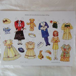 COPY - Theresa Borelli Paper Doll One Sheet Uncut BOGO